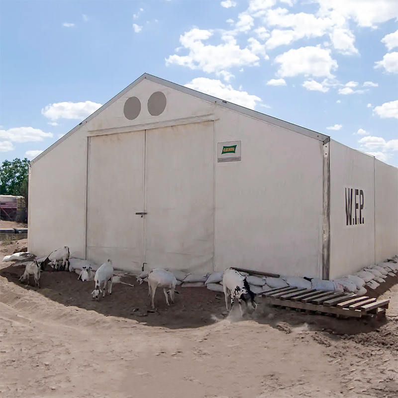 Unidades móveis de armazenamento para tendas de 10x24m, padrão IFRC/CICV/WFP/IOM, resistentes a UV e retardantes de fogo (MSU)