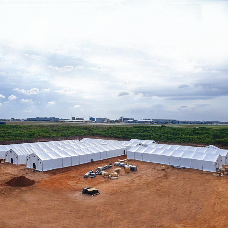 Unidades de armazenamento móveis de tenda de armazenamento flexível durável padrão IFRC/CICV/WFP/IOM 10x32m (MSU)
