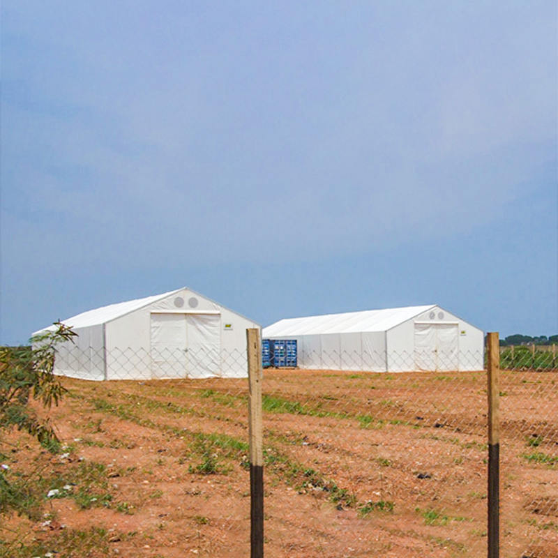 Unidades de armazenamento móveis de tenda de armazenamento flexível durável padrão IFRC/CICV/WFP/IOM 10x32m (MSU)