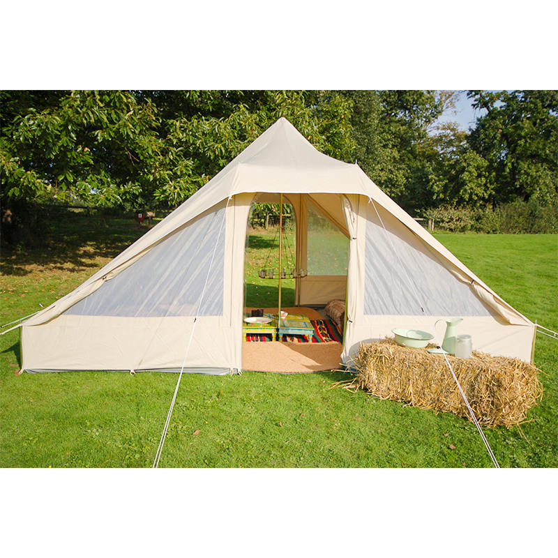 Tenda Touareg Deluxe de 4,4 metros para acampamento em lona