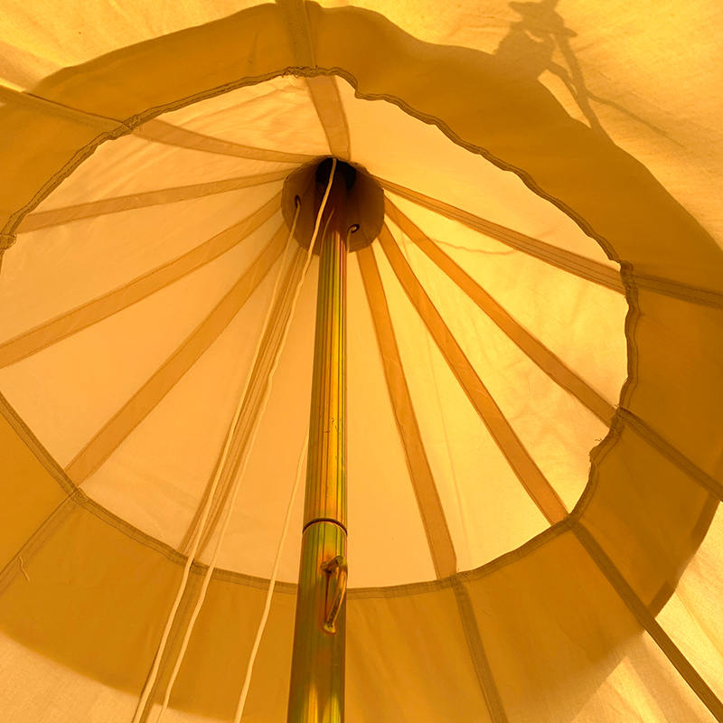 Barraca de lona de acampamento familiar Tipi de pólo único de 4 metros