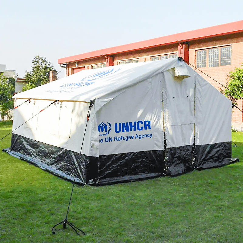 Tenda familiar dobrável para todos os climas padrão do CICV IFRC ACNUR para 5 pessoas