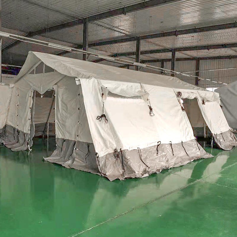 Tenda base de barraca multiuso padrão MSF/CICV/IFRC de 45m² usada para escolaridade, escritório, clínica