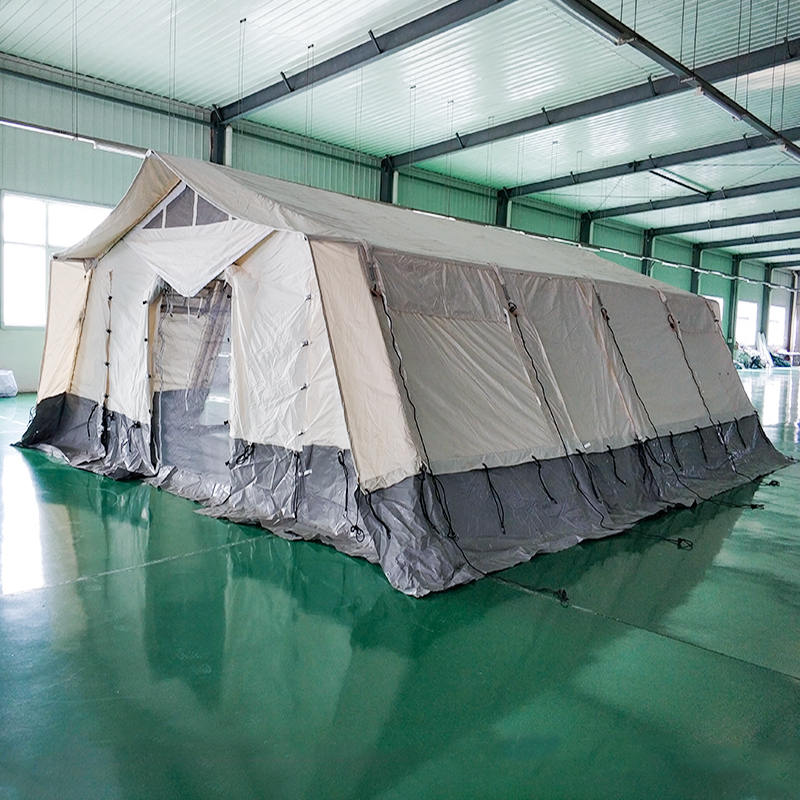 Tenda base de barraca multiuso padrão MSF/CICV/IFRC de 45m² usada para escolaridade, escritório, clínica