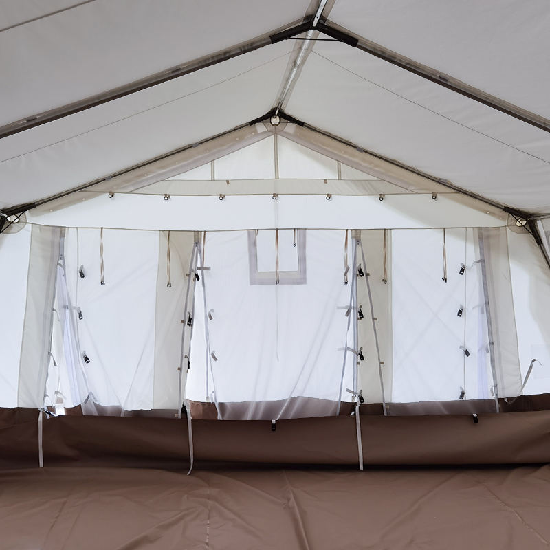 Tenda base de barraca multiuso padrão MSF/CICV/IFRC de 45m² usada para escolaridade, escritório, clínica