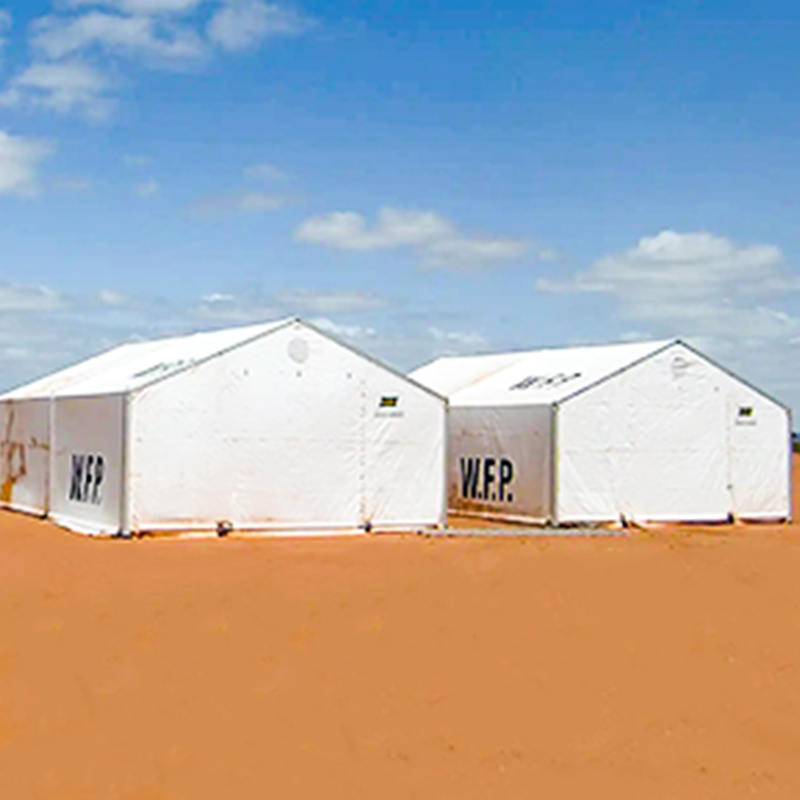Unidades móveis de armazenamento de tenda portátil padrão IFRC/CICV/WFP/IOM 6,5x8m (MSU)