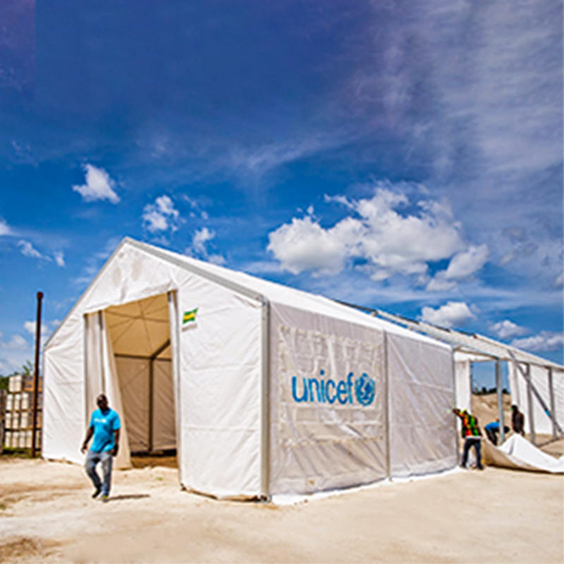 Unidades móveis de armazenamento de tenda portátil padrão IFRC/CICV/WFP/IOM 6,5x8m (MSU)