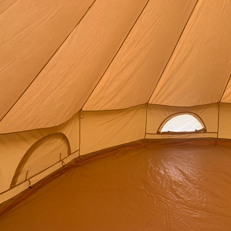 Tenda de sino de lona de 4 m para 4 pessoas para acampamento familiar