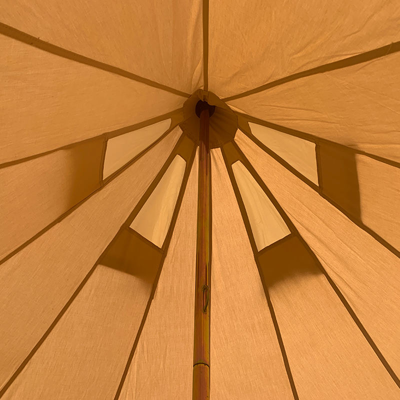 Tenda de sino de lona de 4 m para 4 pessoas para acampamento familiar