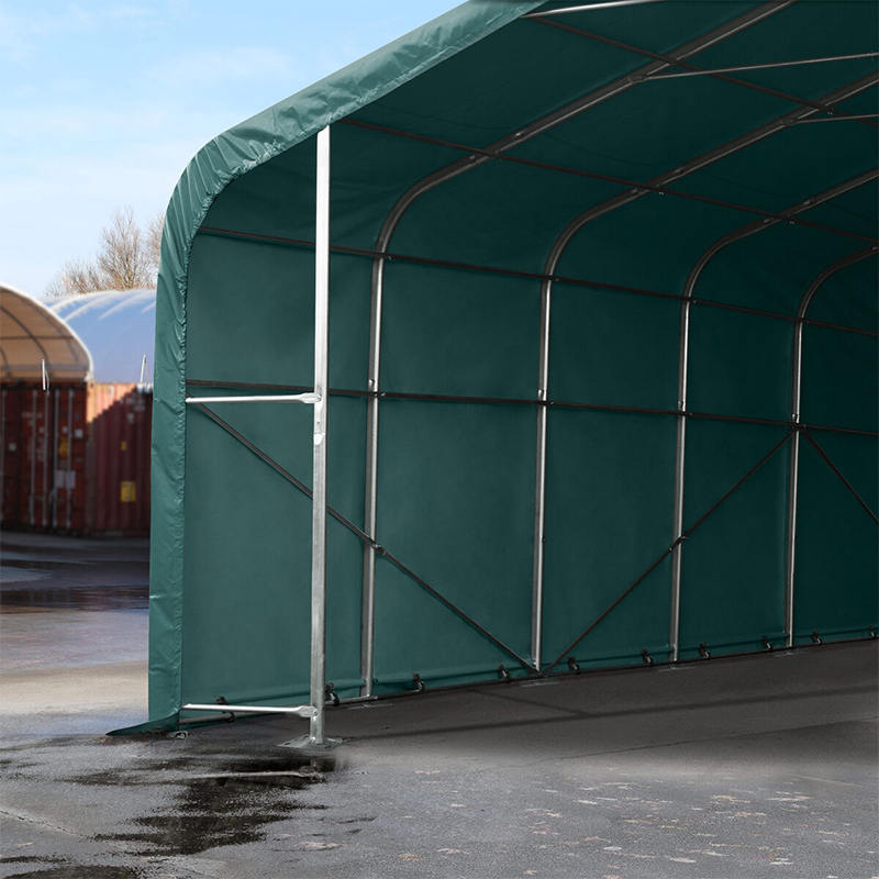 barraca provisória inteiramente galvanizada salão do armazém da estrutura de aço de 6X6 2.6m Sideheight