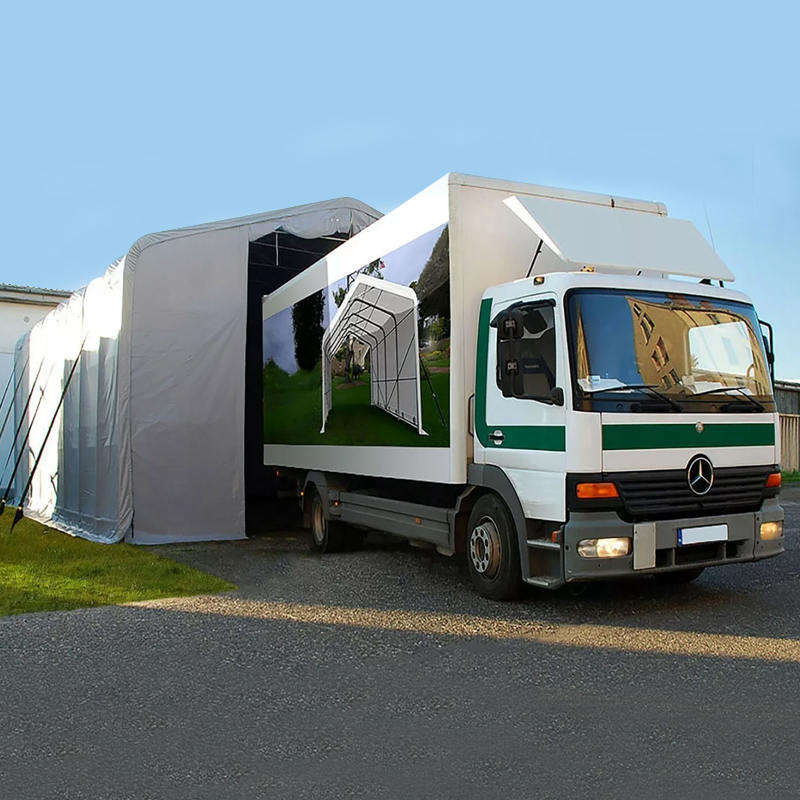 abrigo resistente UV do sol da barraca da máscara do armazém de 8X12 4m Sideheight