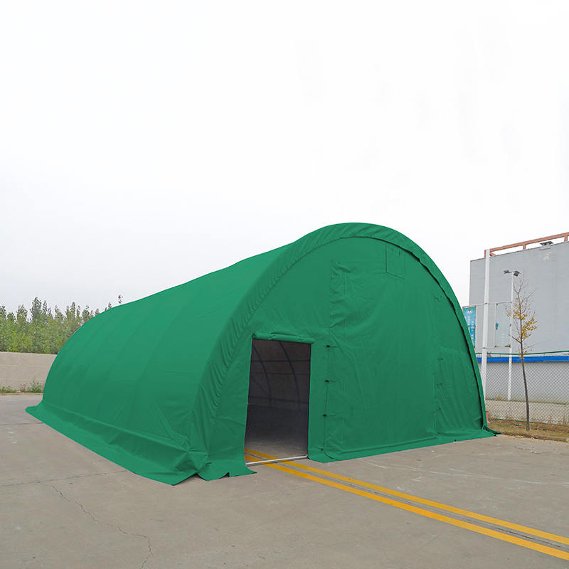 Tenda de armazenamento em arco 9x12mx4,5, salão de tenda em arco redondo