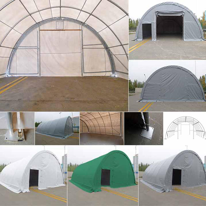 Tenda de armazenamento em arco 9x12mx4,5, salão de tenda em arco redondo