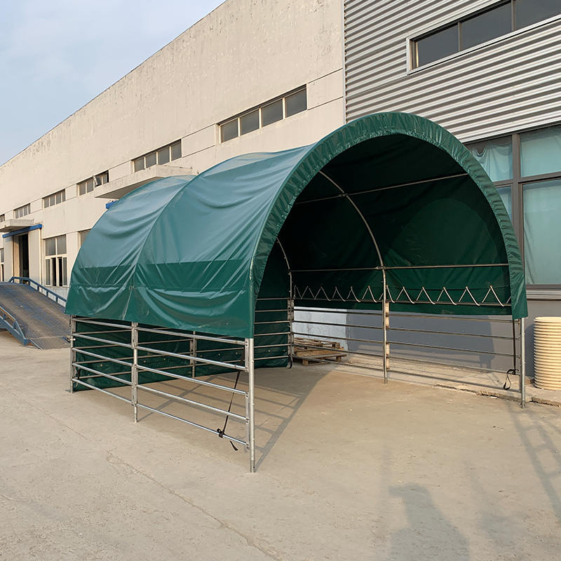 Abrigos portáteis de gado 4x4mx3,15m para cavalos, vacas, ovelhas