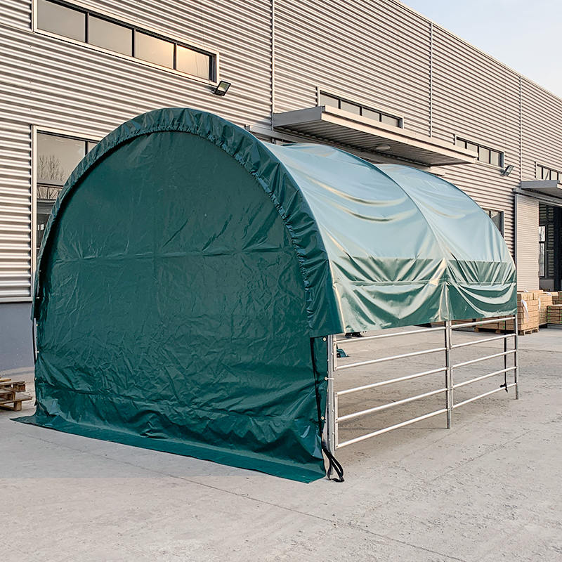 Abrigos portáteis de gado 4x4mx3,15m para cavalos, vacas, ovelhas