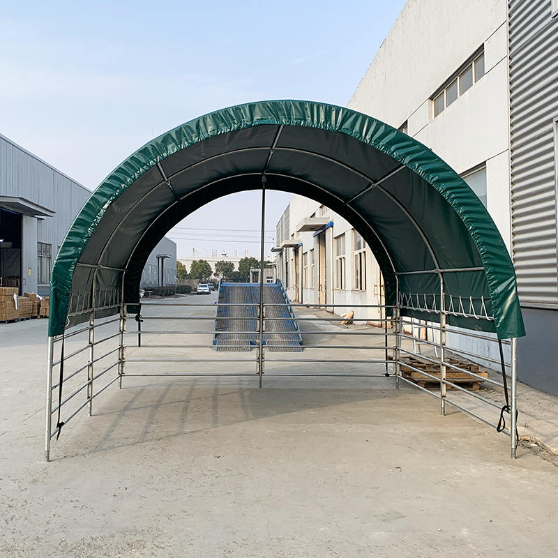 Abrigos portáteis de gado 4x4mx3,15m para cavalos, vacas, ovelhas