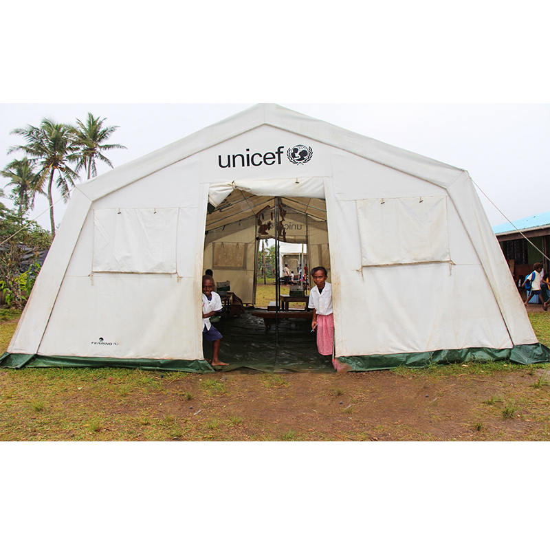 Tenda Huggy multiuso padrão 42m² padrão UNICEF