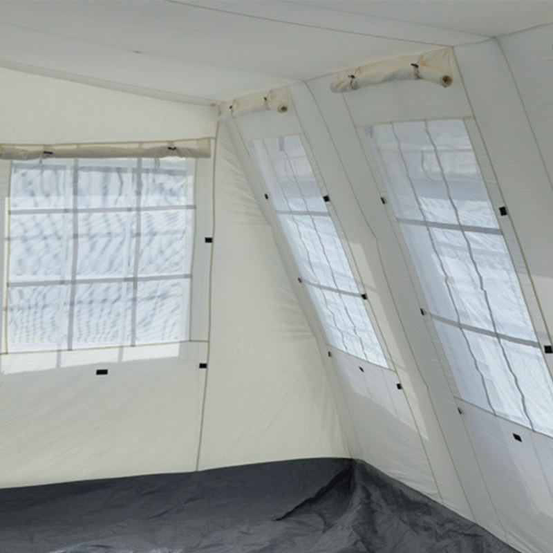 Tenda Huggy de abrigo temporário multiuso padrão UNICEF de 72 m² estabilizada por UV