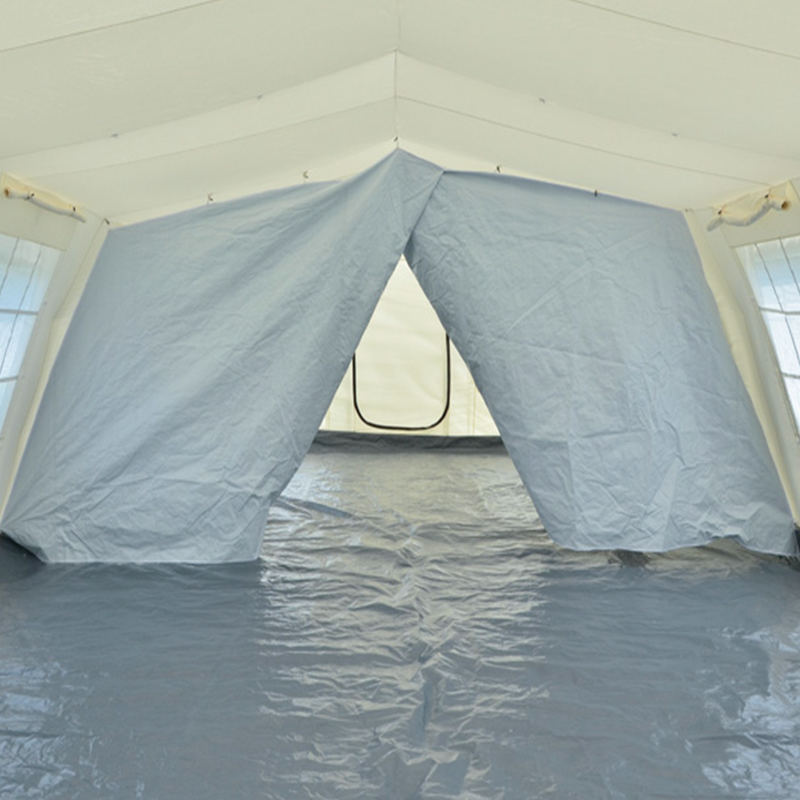 Tenda Huggy de abrigo temporário multiuso padrão UNICEF de 72 m² estabilizada por UV