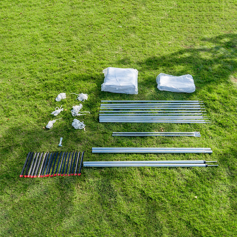 Tenda de poste com dossel branco de PVC de 20