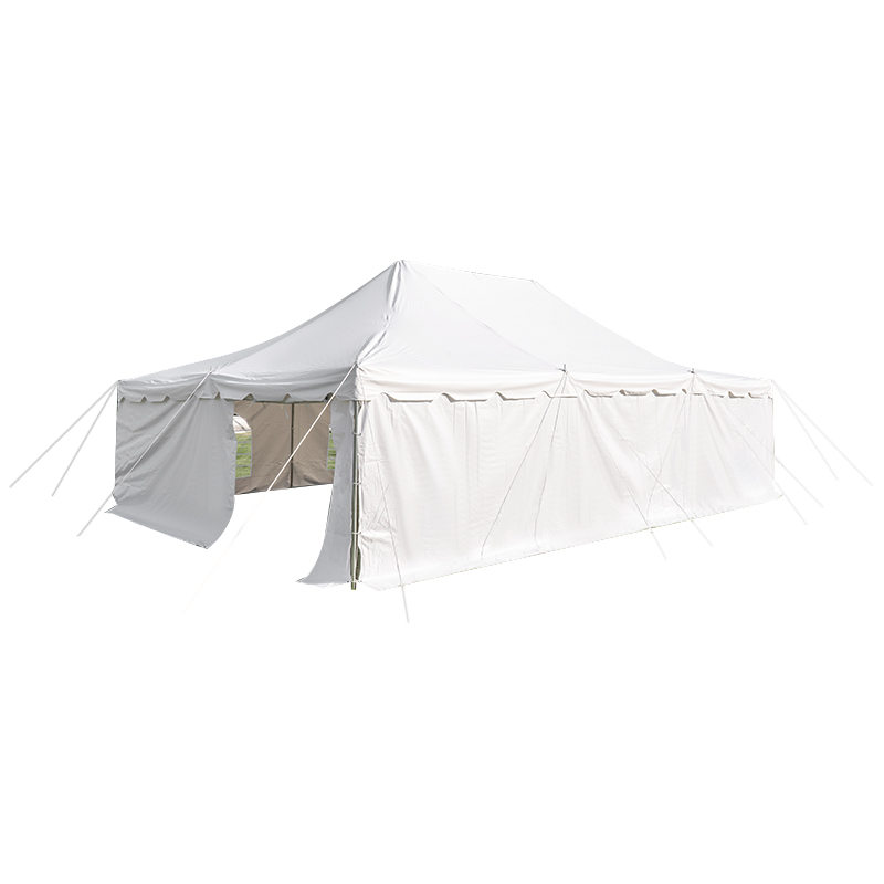 Tenda de poste com dossel branco de PVC de 20