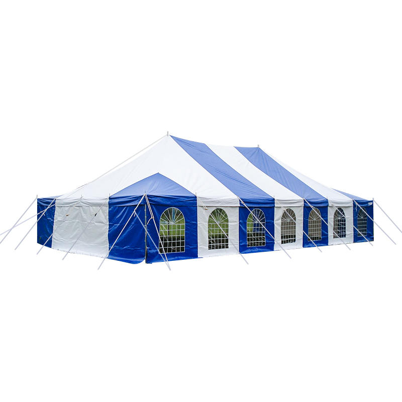 Tenda tradicional de pólo para eventos em PVC 7X12m com janelas