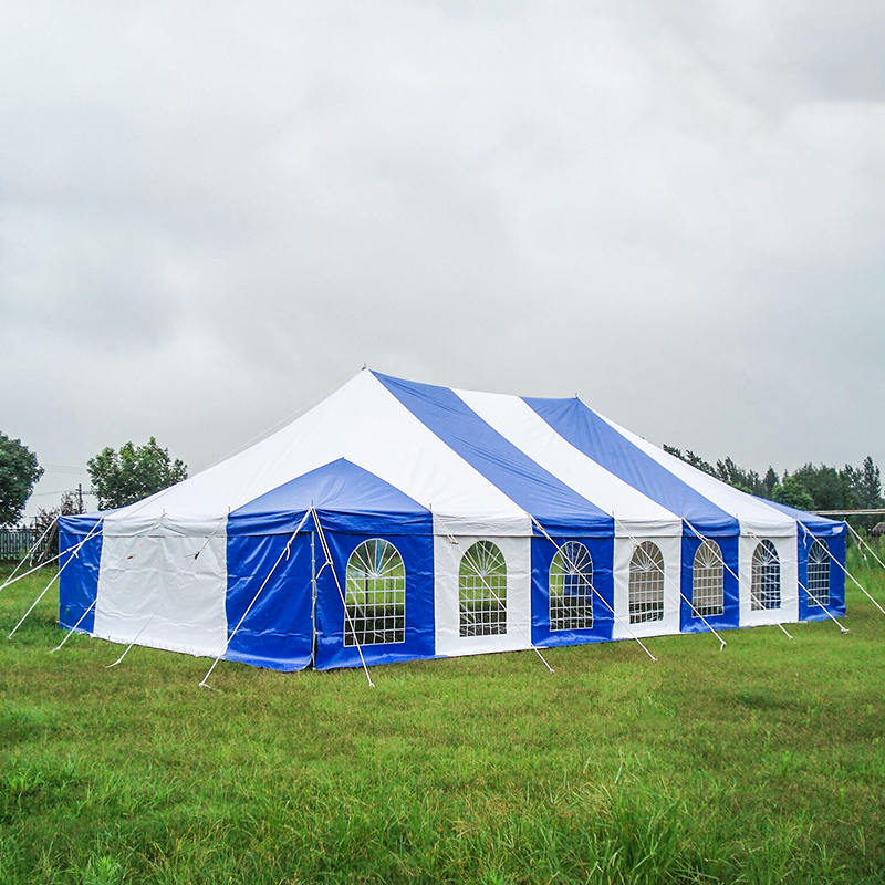 Tenda tradicional de pólo para eventos em PVC 7X12m com janelas