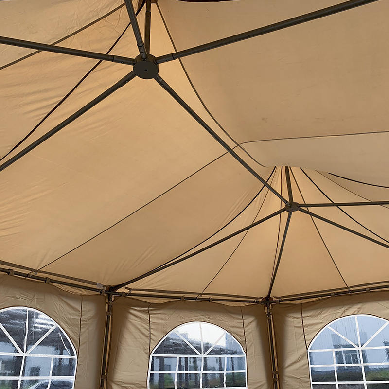 barraca impermeável do gazebo do pavilhão do partido do PVC do pagode octogonal tradicional de 5x6.8m