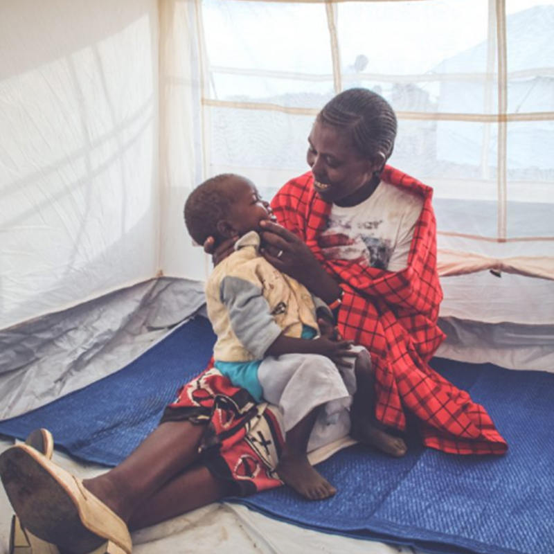 Tapete de dormir sintético padrão do ACNUR para 1 pessoa