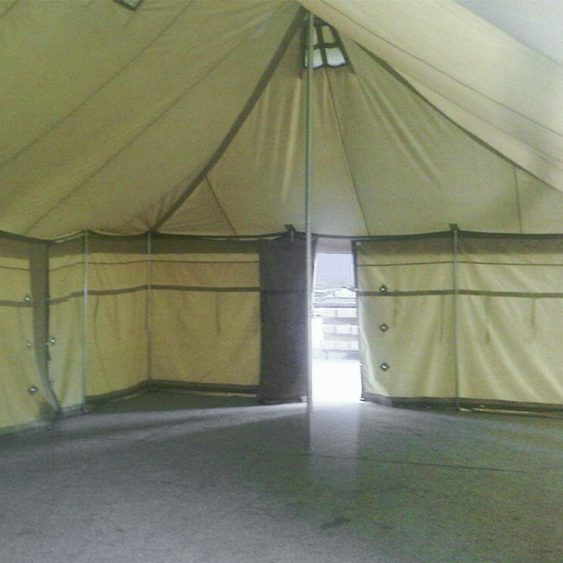 Tenda de lona militar de uso geral 5x10m com teto de quadril