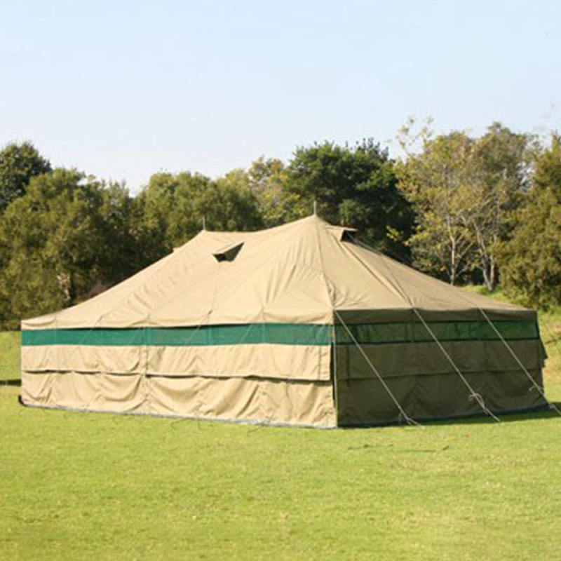 Tenda de lona militar de uso geral 5x10m com teto de quadril