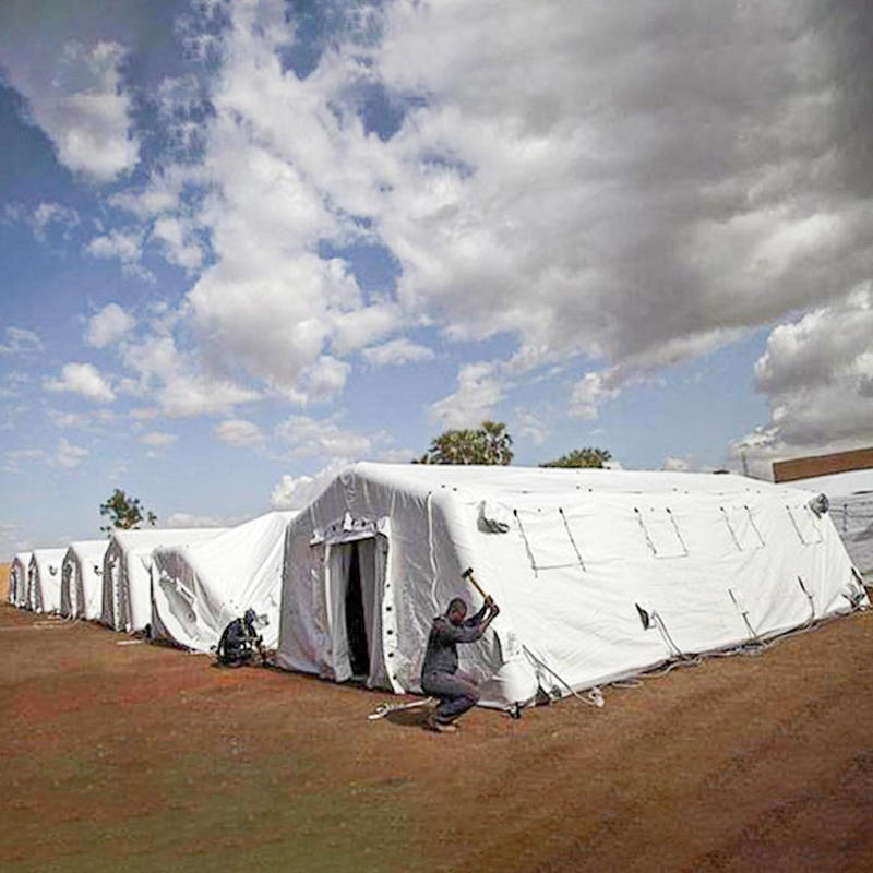 Barraca inflável de baixa pressão do abrigo de implantação rápida média multiuso de 5,6x9,95m