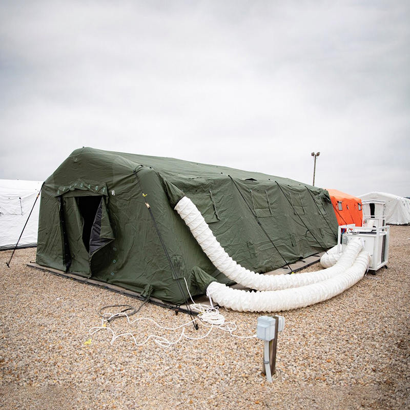 Barraca inflável de baixa pressão do abrigo de implantação rápida média multiuso de 5,6x9,95m