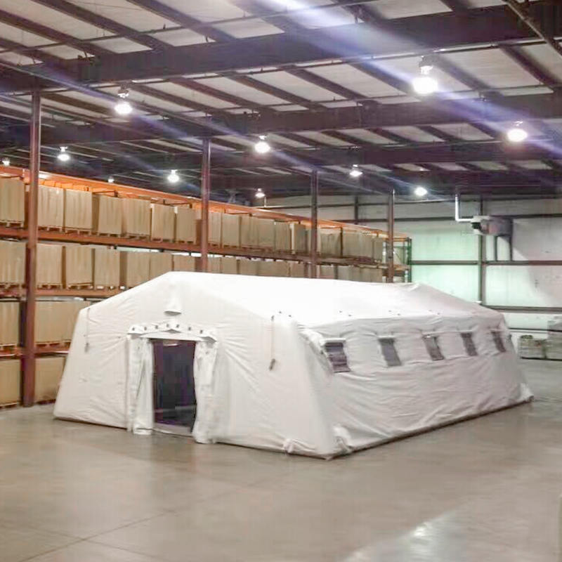 Barraca hermética de implantação rápida inflável multiuso de baixa pressão 5,6x12,35m