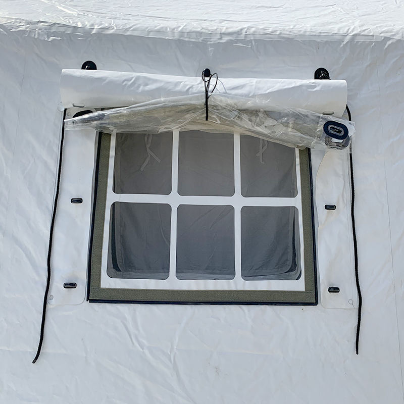 Tenda Insuflável Dispensário Cruz Vermelha 30 m²