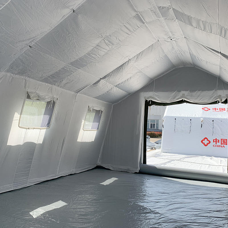 Tenda Inflável de Comando Militar de Implantação Rápida de 30 m²