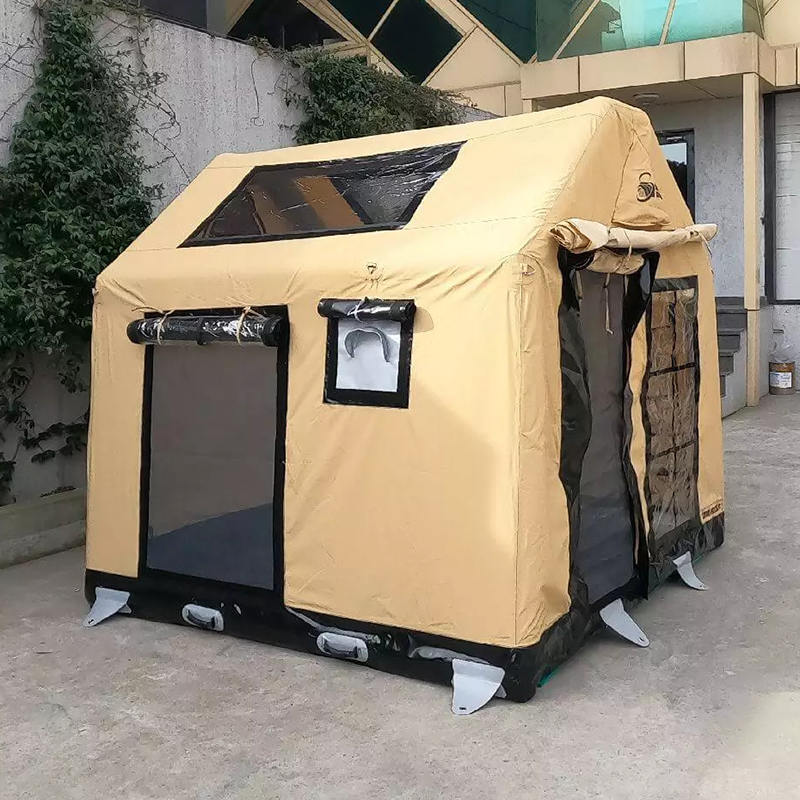 Barraca de acampamento inflável glamour de quatro estações para 2-4 pessoas