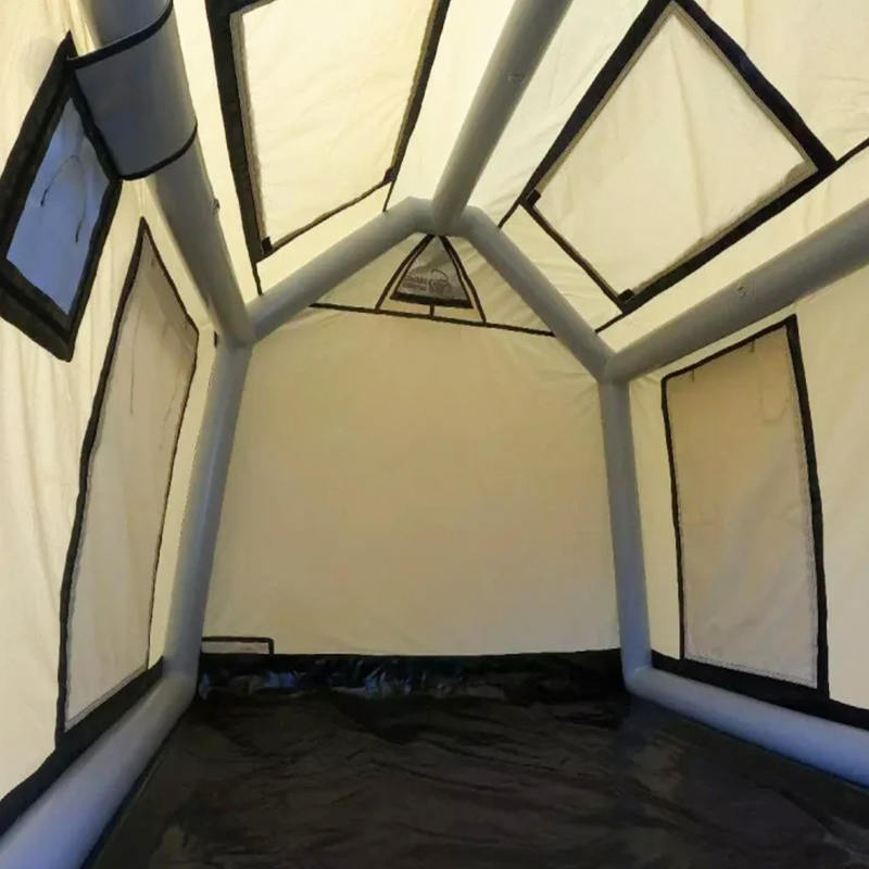 Barraca de acampamento inflável glamour de quatro estações para 2-4 pessoas
