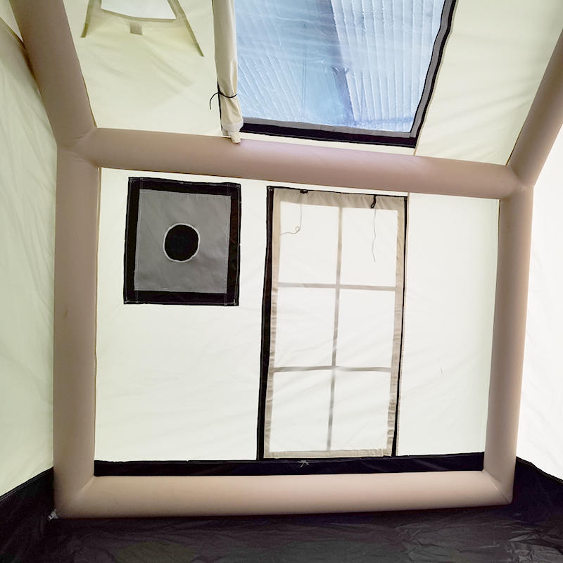 Barraca de acampamento inflável glamour de quatro estações para 2-4 pessoas