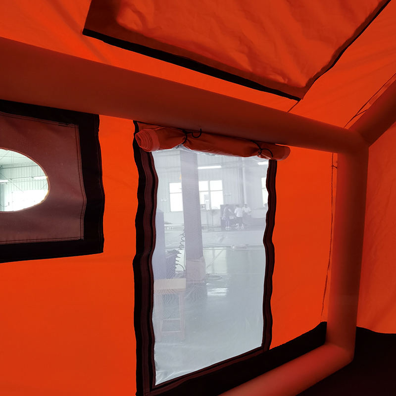 Barraca de acampamento inflável glamour de quatro estações para 2-4 pessoas