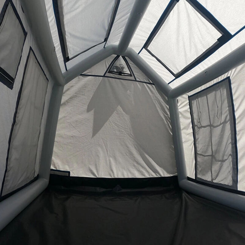 Barraca de acampamento inflável glamour de quatro estações para 2-4 pessoas