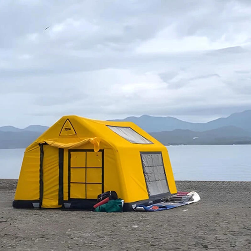 Barraca de acampamento inflável à prova de fogo e antibacteriana do glamour de quatro estações para 8 a 10 pessoas