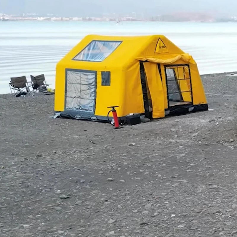 Barraca de acampamento inflável à prova de fogo e antibacteriana do glamour de quatro estações para 8 a 10 pessoas