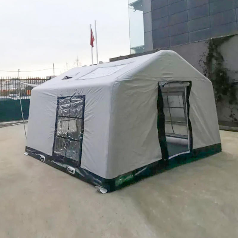 Barraca de acampamento inflável à prova de fogo e antibacteriana do glamour de quatro estações para 8 a 10 pessoas