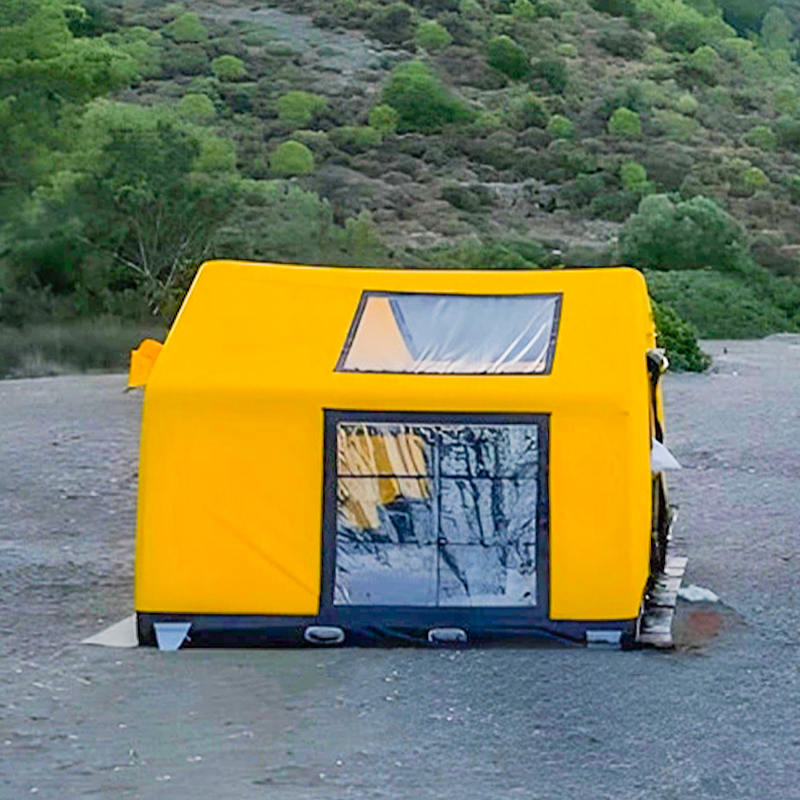 Barraca de acampamento inflável à prova de fogo e antibacteriana do glamour de quatro estações para 8 a 10 pessoas
