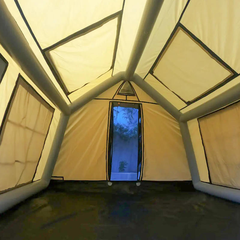 Barraca de acampamento inflável à prova de fogo e antibacteriana do glamour de quatro estações para 8 a 10 pessoas