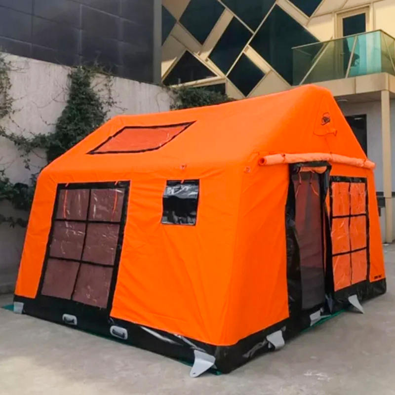 Barraca de acampamento inflável à prova de fogo e antibacteriana do glamour de quatro estações para 8 a 10 pessoas