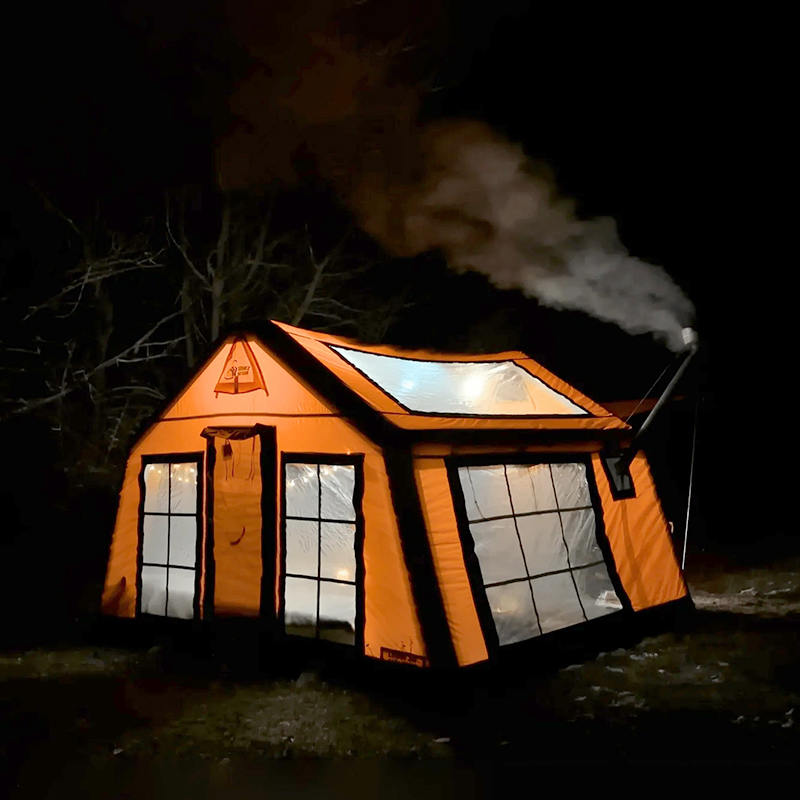 Barraca de acampamento inflável do panorama de quatro estações de 8-10 pessoas