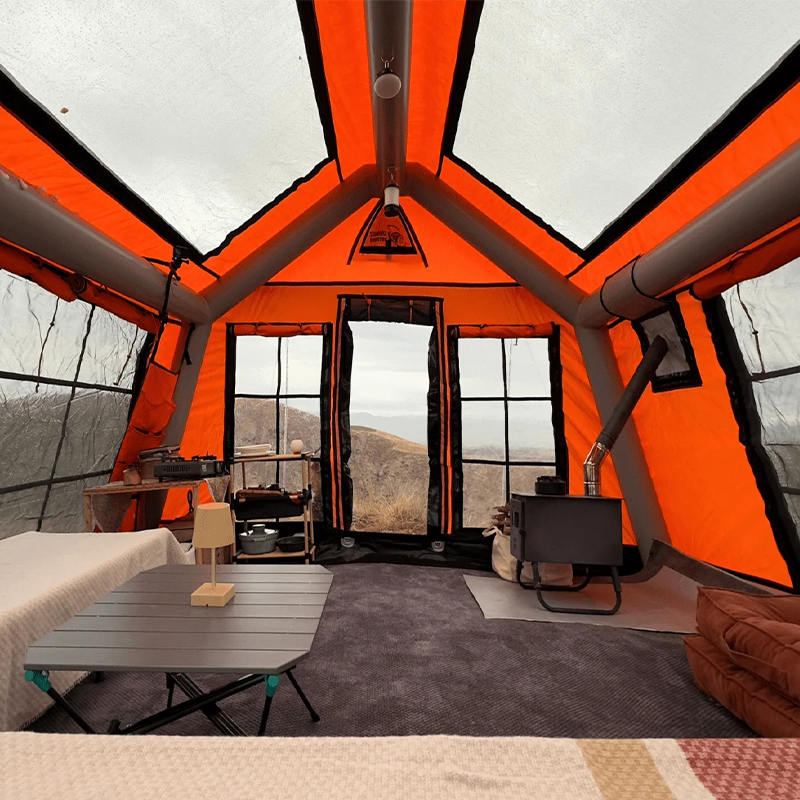 Barraca de acampamento inflável do panorama de quatro estações de 8-10 pessoas