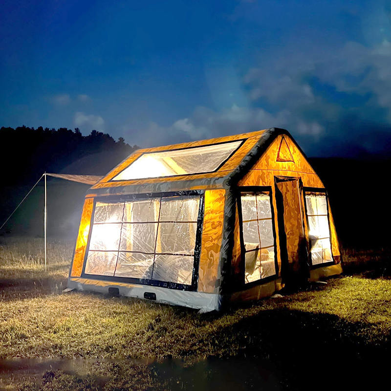 Barraca de acampamento inflável do panorama de quatro estações de 8-10 pessoas